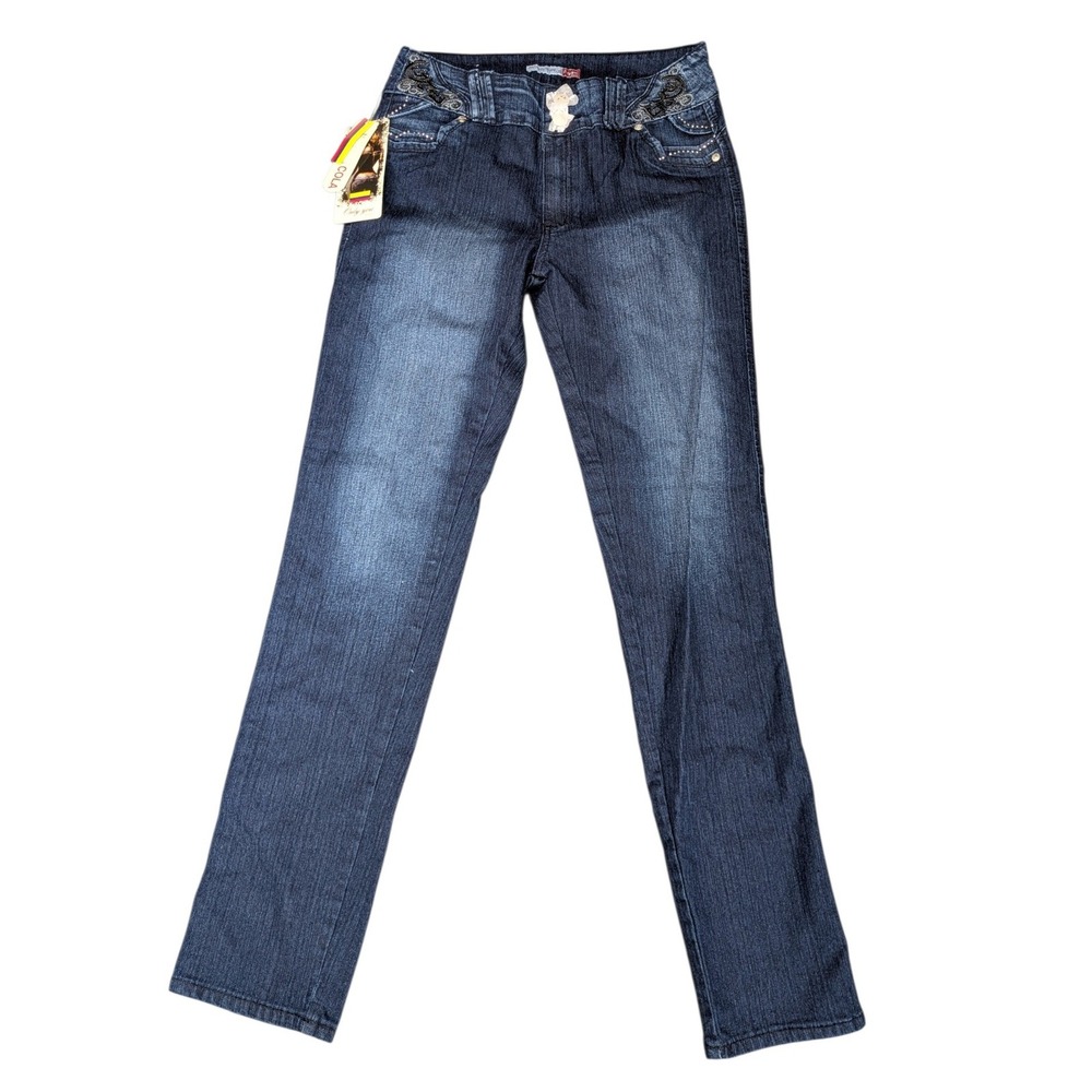 Only You Jeans Womens 18 Dark Wash Levanta Cola Stretch Straight Leg AP-2113 NWT